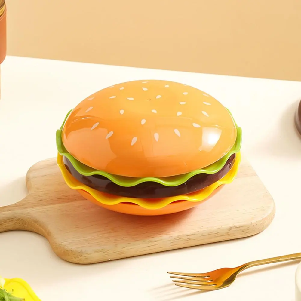 Cartoon Shape Tableware Hamburger-shaped Dipping Dishes Set for Parties Kitchen Accessories Bone Discard Bowl Condiment for Food
