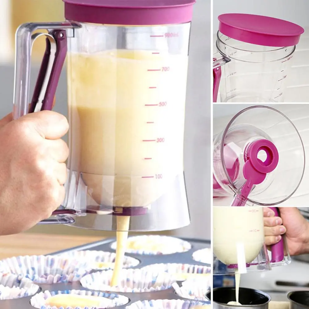 Pancake Maker with Measuring Label Bpa-free Pancake Batter Dispenser with Measuring Label Easy Pour for Baking for Waffles