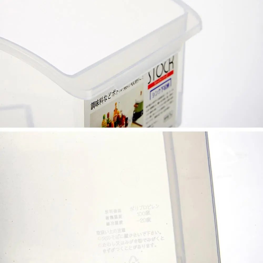Kitchen Refrigerator Plastic Clear Drawer Basket Fridge Drawer Shelf Kitchen Pantry Organizer