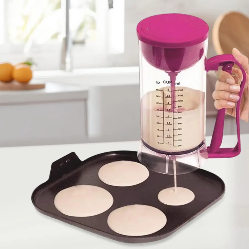 Pancake Maker with Measuring Label Bpa-free Pancake Batter Dispenser with Measuring Label Easy Pour for Baking for Waffles