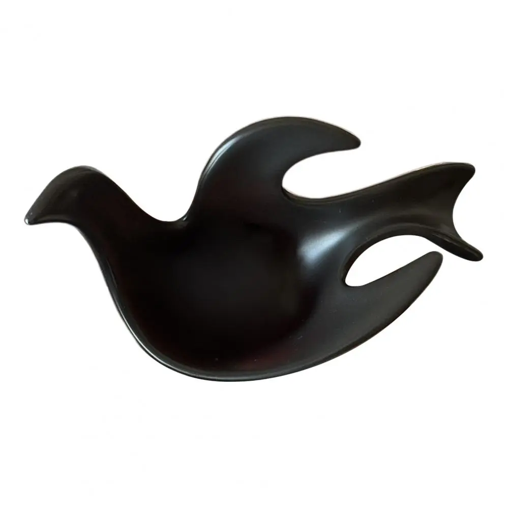 Cream Mini Bowl Ceramic Pigeon Seasoning Dish Leaf Soy Sauce Plate Set Kitchen Supplies for Dipping Snacking Cute for Vinegar