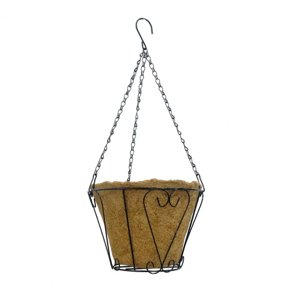 Ceiling Doorways Windowsills Balcony Garden Fence Planters Metal Hanging Planter Basket with for Indoor for Flowers for Plants