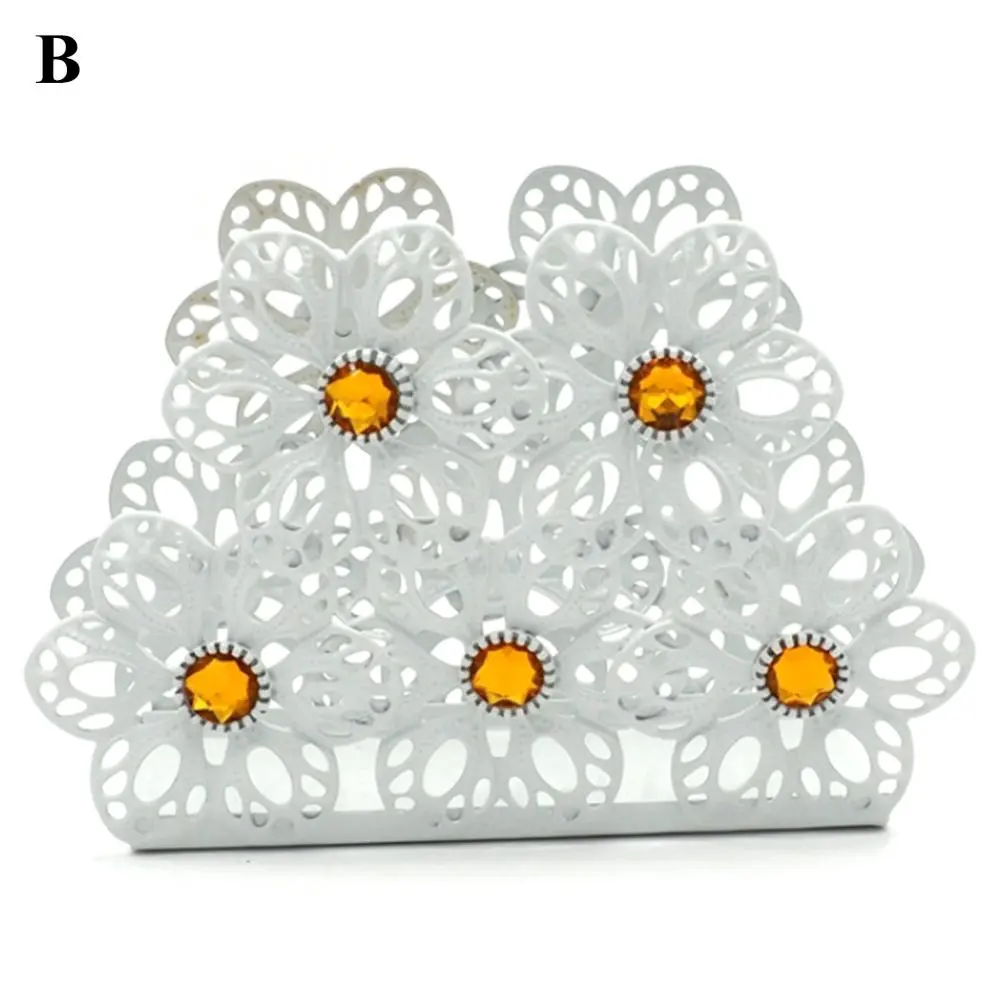 Hollow Napkin Holder Paper Towel Dispenser Tissue Rack Party Dining Table Decor