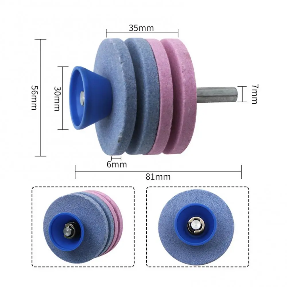 Sharpening Stone Grindstone Sharpener Lawn Mower Blade For Power Hand Drill Knife Hot Sale Grinding Tool Garden