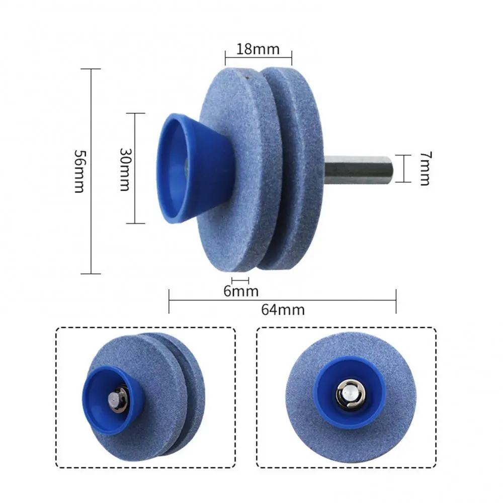 Sharpening Stone Grindstone Sharpener Lawn Mower Blade For Power Hand Drill Knife Hot Sale Grinding Tool Garden
