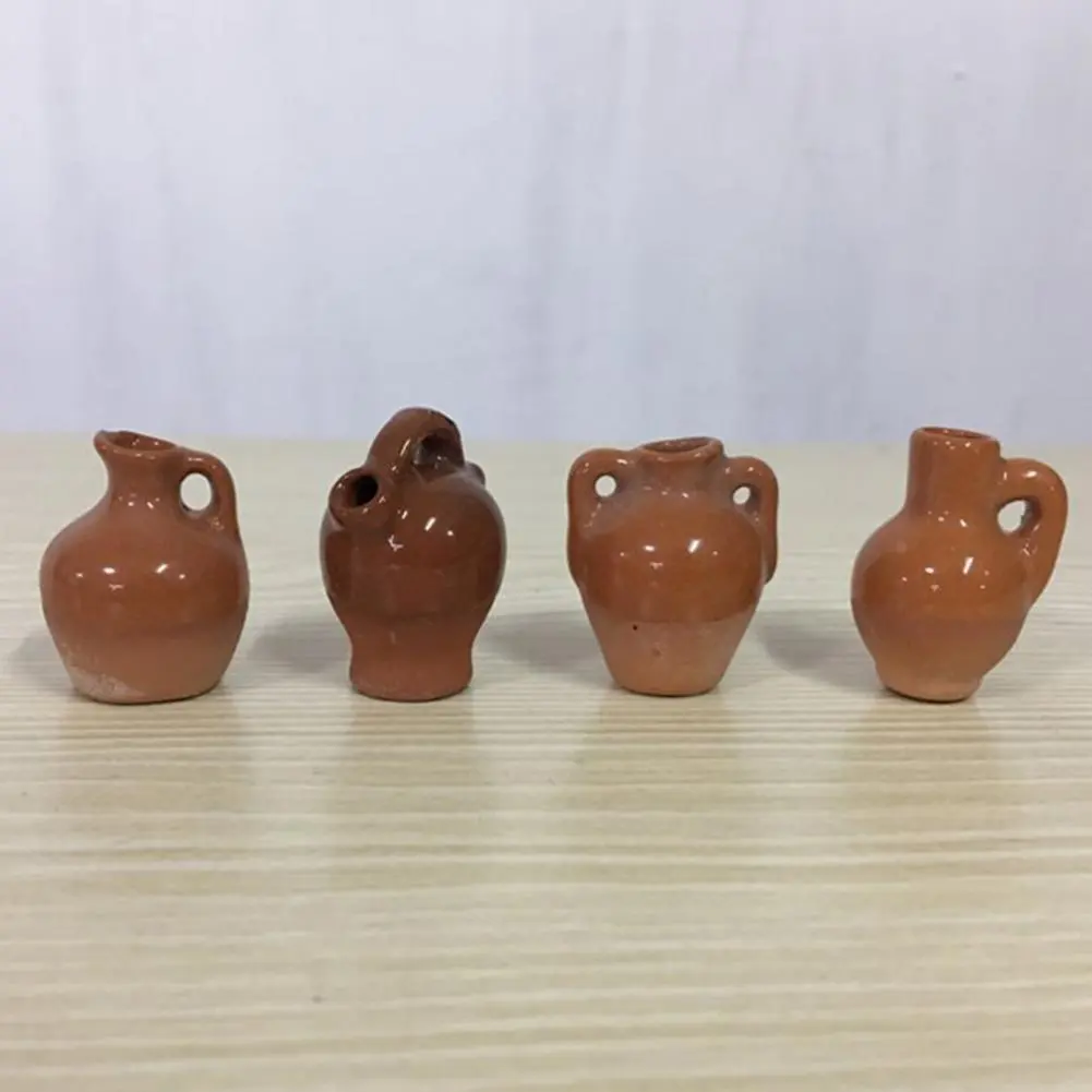 Miniature Pot Magnet Decoration 3d Miniature Ceramic Jar Model Refrigerator Magnet for Kitchen Locker Fridge Mini Ceramic Pot