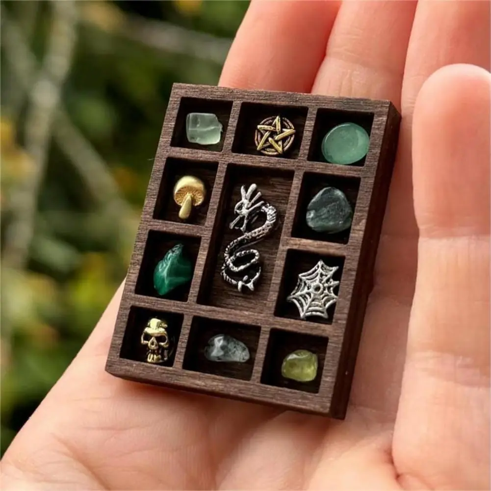 Shell Display Rack Miniature Trinket Shelf for Gems Shells Mini Collectibles Display Organizer for Mini Figures Storage Shelf