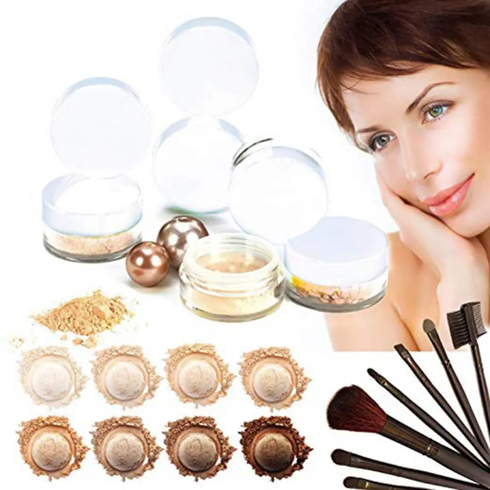 50Pcs/Set 5g Plastic Creams Makeup Transparent Empty Cosmetic Jar Storage Bottle Boxe Container Organizer Household Item
