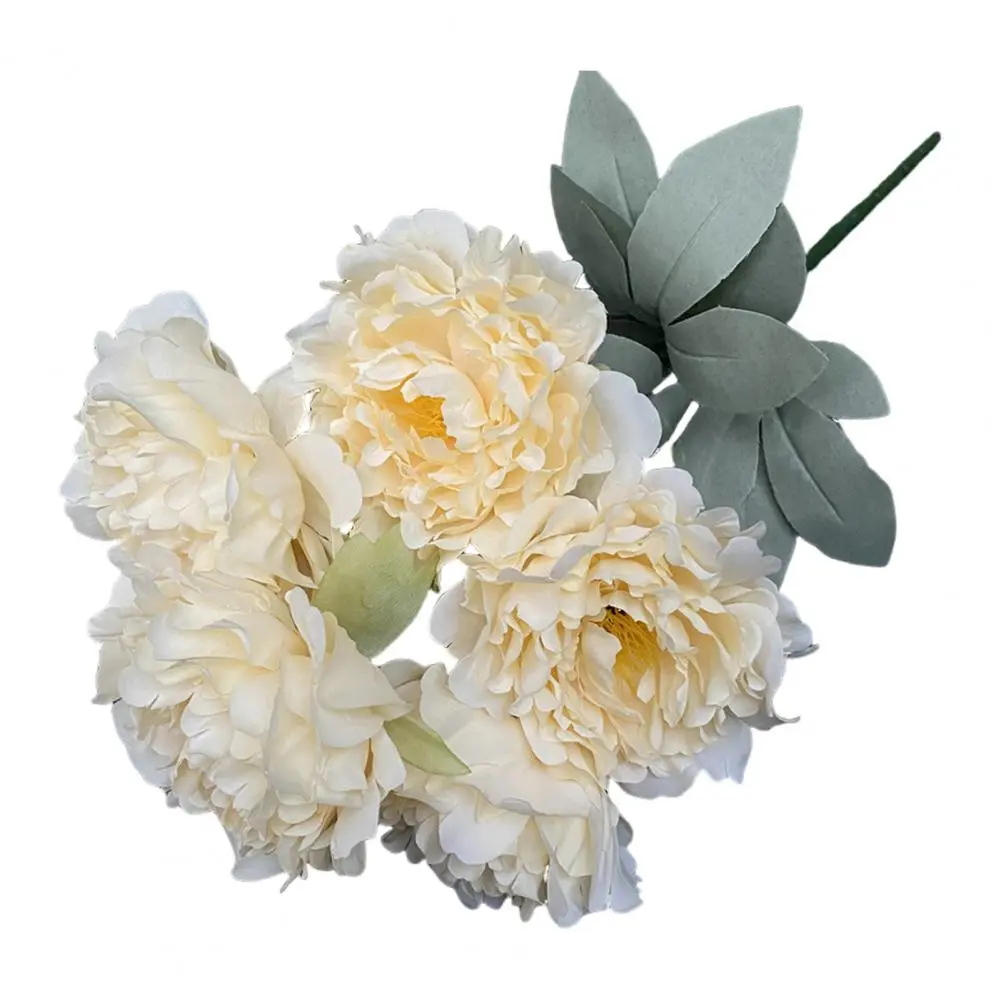 Artificial Peony Bouquet Realistic Artificial Peony Bundle for Home Decor Wedding Centerpieces Floral Arrangements Uv Resistant