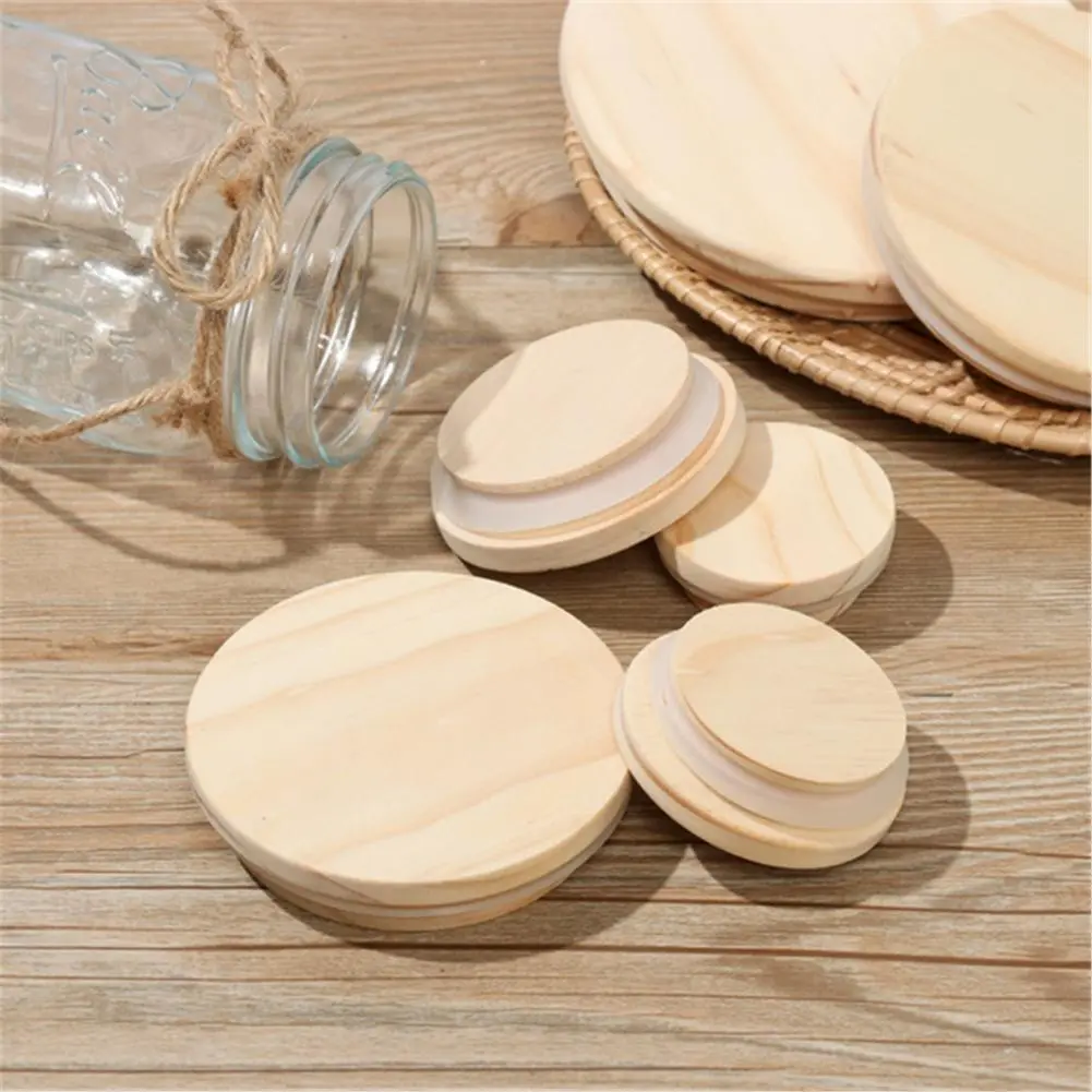 Essential Glass Cup Cover Wood Safe Sturdy Dustproof Creative Drink Cup Lid  Cover Lid Smooth Surface