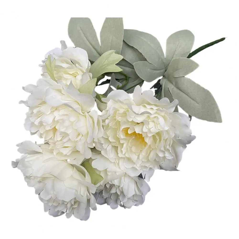 Artificial Peony Bouquet Realistic Artificial Peony Bundle for Home Decor Wedding Centerpieces Floral Arrangements Uv Resistant