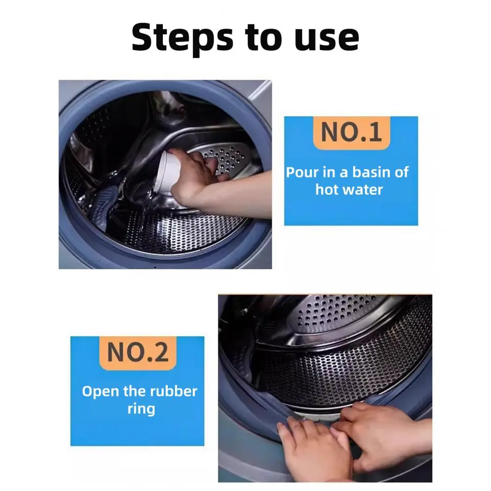 Bucket Tool Set of Flexible Washing Machine Brushes for Maintenance 360 Degree Bendable Tools for Effective Dirt for Washing
