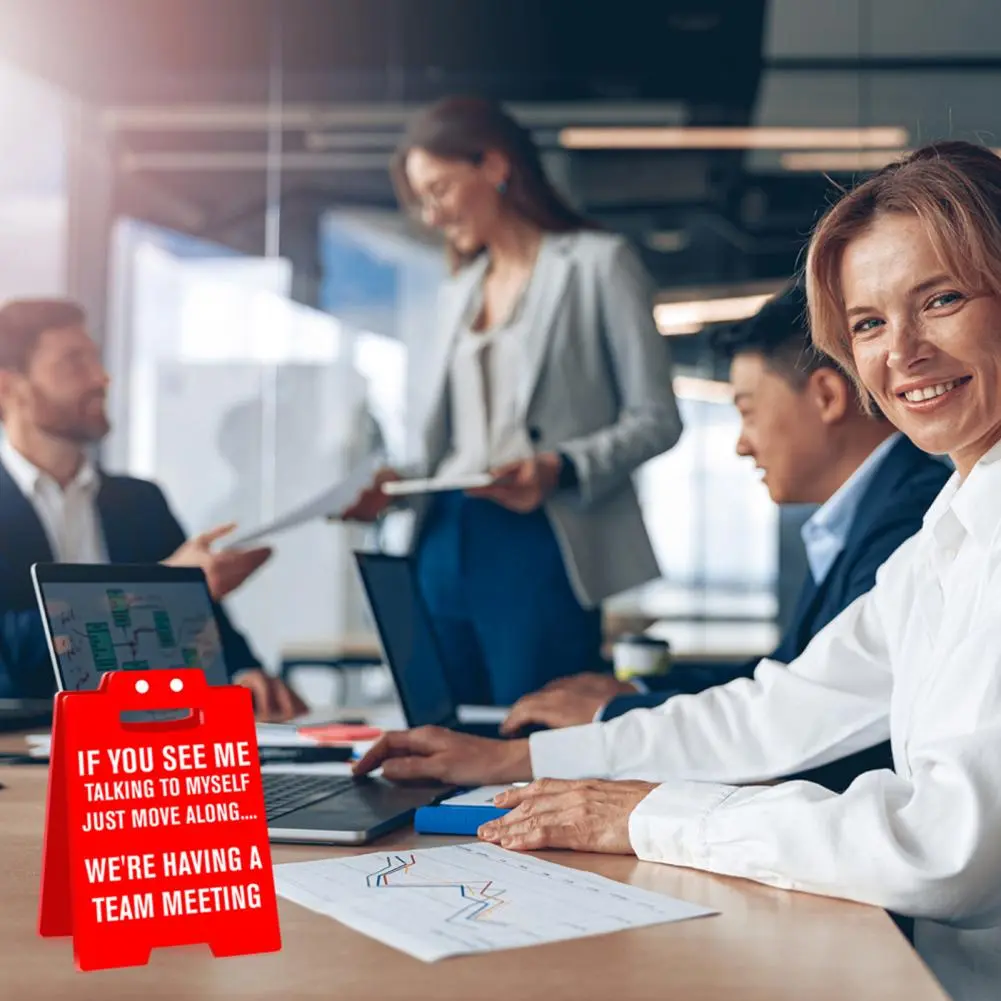 Quirky Office Gift Funny Acrylic Office Desk Sign for Colleagues Bosses Workplace Humor Reminder Decoration Prank Gift Desktop