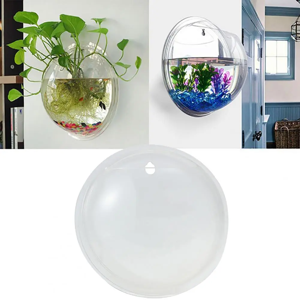 Tank Fish Decor Home Decor Home Hanging Flower Pot Glass Ball Vase Terrarium Wall Aquarium Container Hanging Glass Vase For Deco