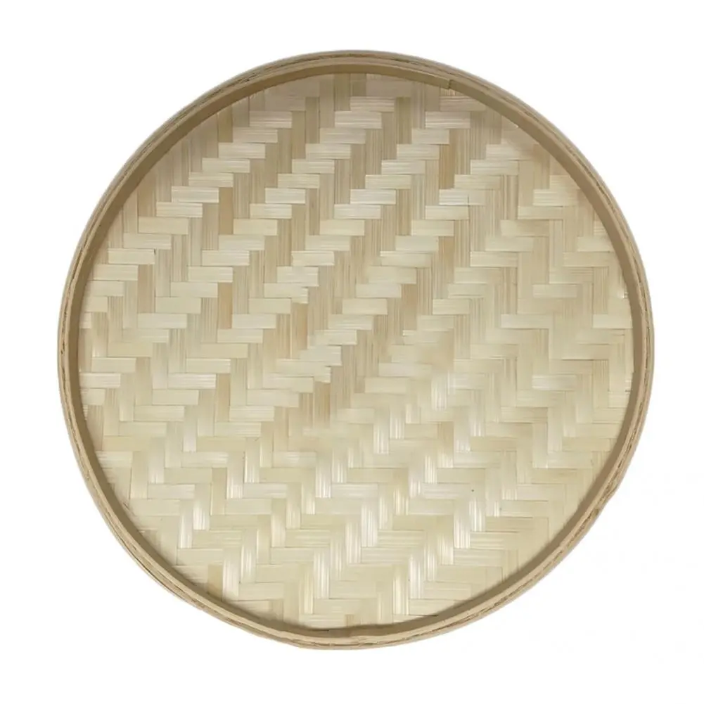 Practical Tea Sieve Lightweight Round Handcraft Multipurpose Weaving Bamboo Sieve  Food Sieve Space-saving
