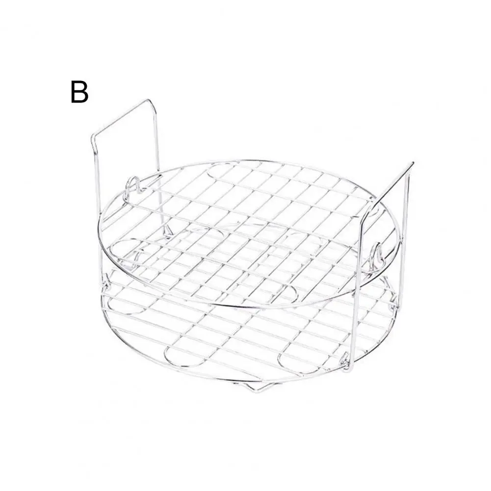 Rust-resistant Steel Rack Stainless Steel Bbq Grill Rack with Double Baking Tray for Multifunctional for Grilling for Bbq