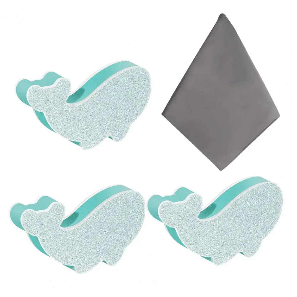 Stain-resistant Aquarium Sponge Aquarium Sponge Scraper Set for Glass Walls Whale Shape Scrubber Pad Tools for Turtle Betta