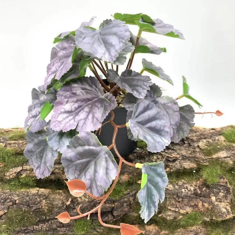 Realistic Fake Leaves for Vase Faux Begonia Leaves Ivy Plants for Indoor Outdoor Floral Arrangements Artificial Green for Vase