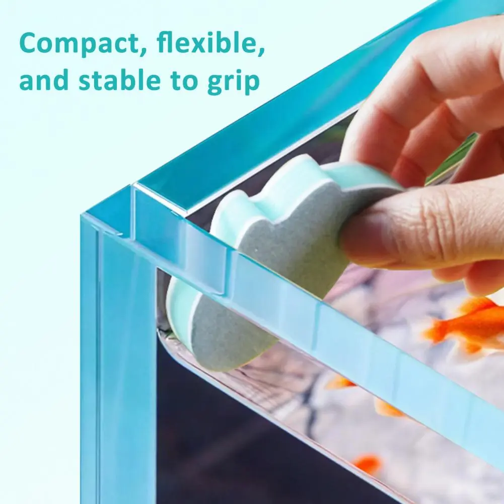Stain-resistant Aquarium Sponge Aquarium Sponge Scraper Set for Glass Walls Whale Shape Scrubber Pad Tools for Turtle Betta
