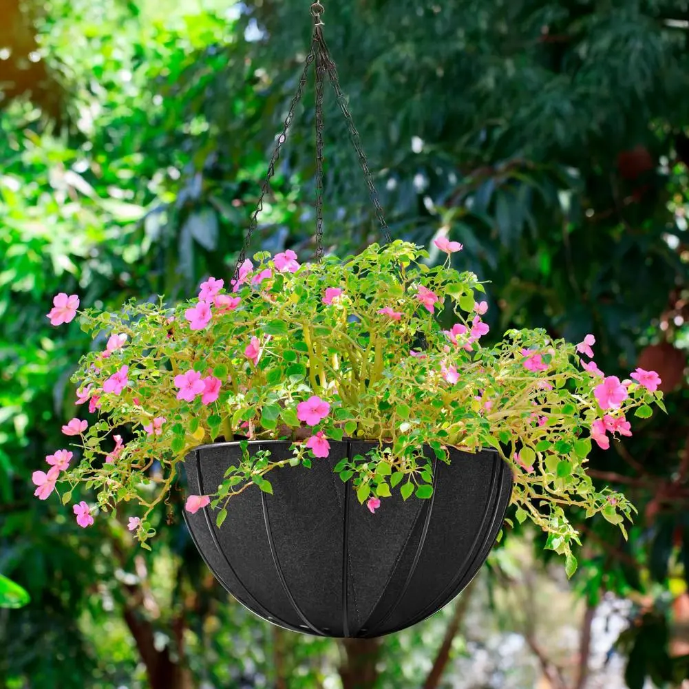 Durable Felt Fabric Planter Insert Felt Flower Pot Liner Replacement for Hanging Baskets Outdoor Plant Basket Insert for Plants