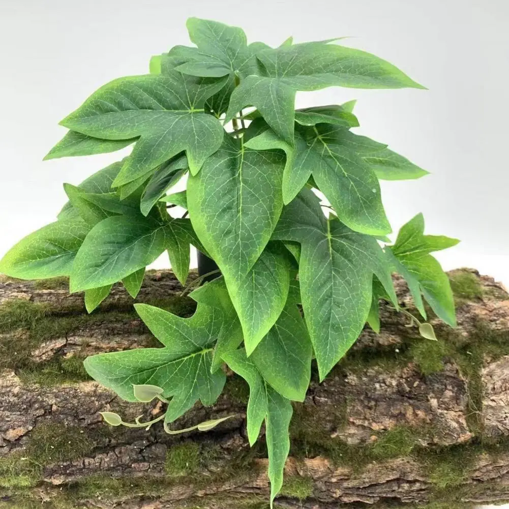Realistic Fake Leaves for Vase Faux Begonia Leaves Ivy Plants for Indoor Outdoor Floral Arrangements Artificial Green for Vase