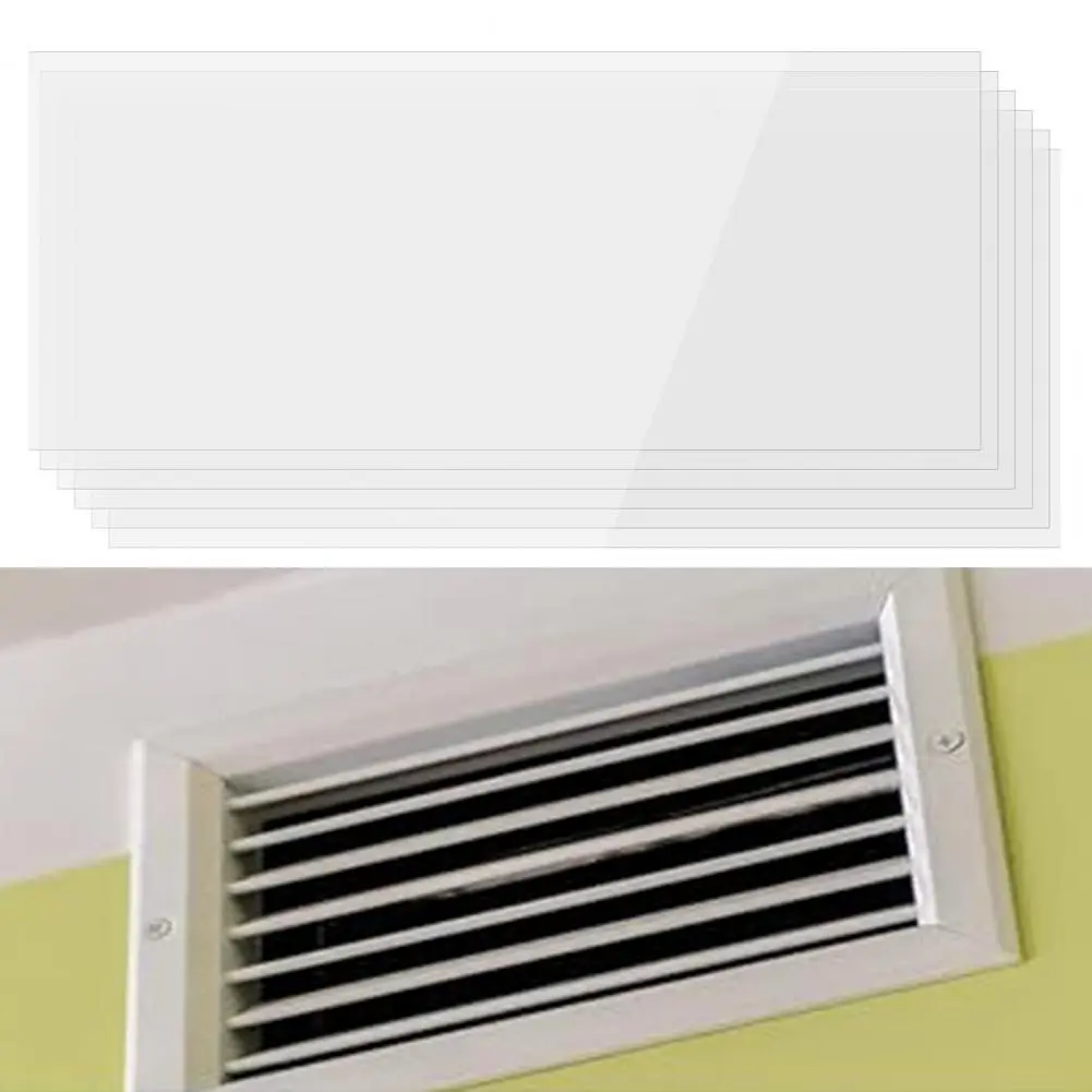 Vent Cover Kit 6-pack 8x15.5-inch Pet Vent Covers for Home Rv Hvac Ac Adhesive Air Register Sheets Floor Wall Ceiling Air Vent