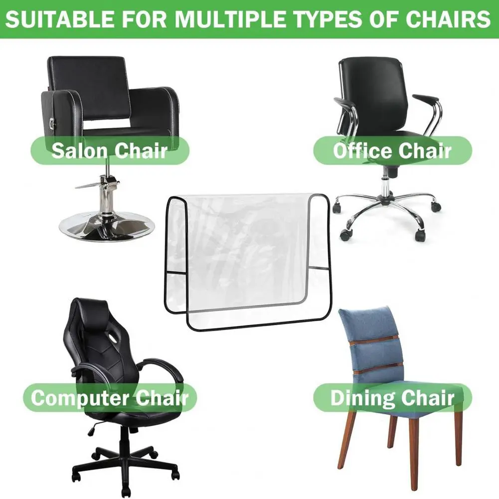 Salon Chair Back Cover Waterproof Salon Chair Cover Protectors for Standard Spa Chairs Hairdressing Back Covers for Chairs