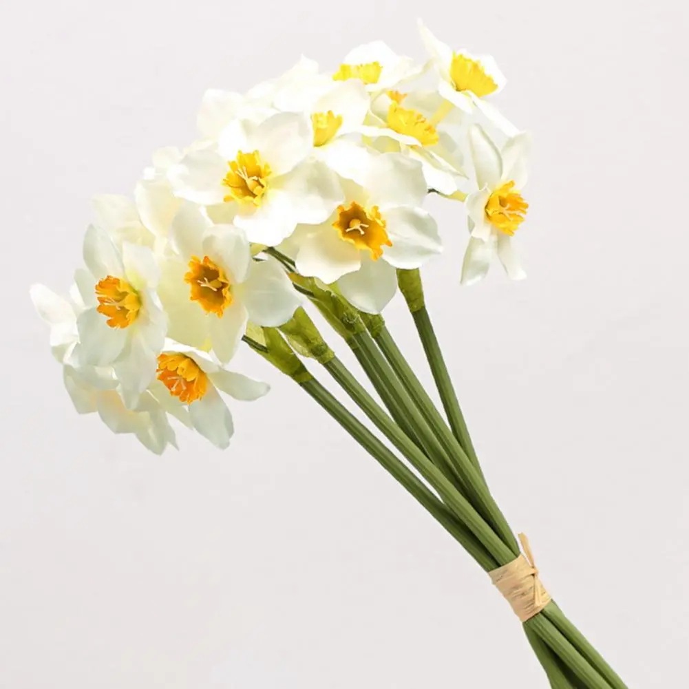 Indoor Artificial Flower Realistic Artificial Flowers for Home Office Decor 6pcs Silk Flower Bunches for Wedding Party Indoor