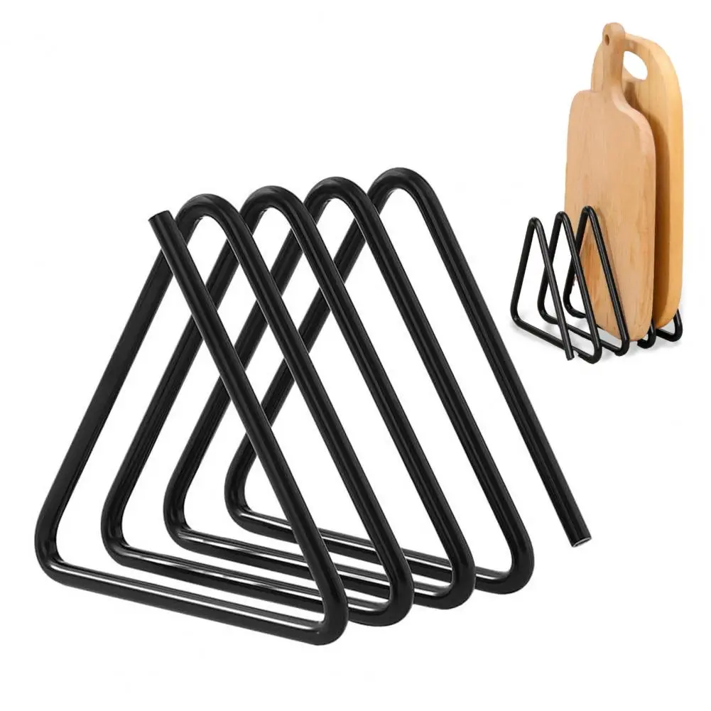 Kitchen Storage Rack for Cutting Boards Kitchen Storage Organizer Stand for Cutting Boards Multi-function Triangle for Easy