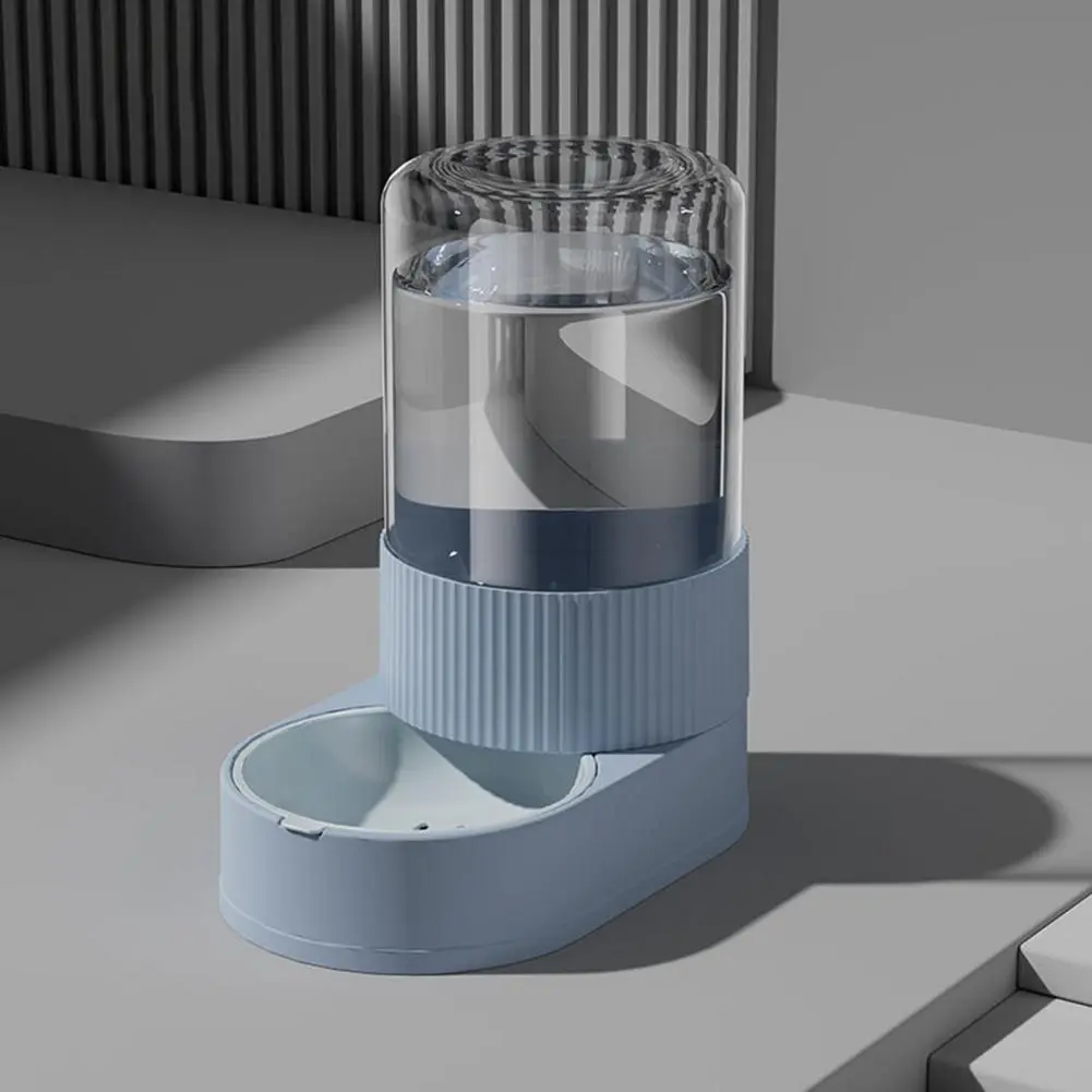Pet Feeder with Automatic Distributing System Automatic Pet Feeder Water Dispenser Set for Cats Dogs 2.4l for Small for Pets