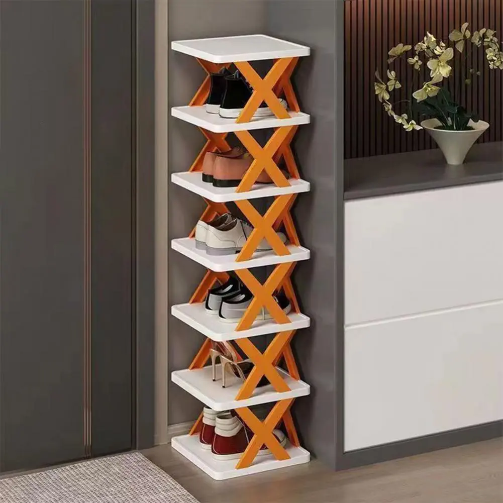 Shoe Organizer Multi-layer Folding Shoe Rack Organizer with Strong Load-bearing Capacity Easy Installation Collapsible for Shoe