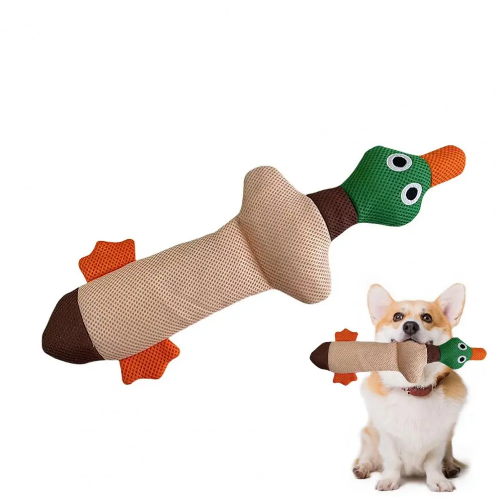 Medium Dog Toy Squeaky Duck Dog Toy for Medium/large Dogs Stuffed Puppy Teething Toy with Crinkle Paper Fun Chew for Small