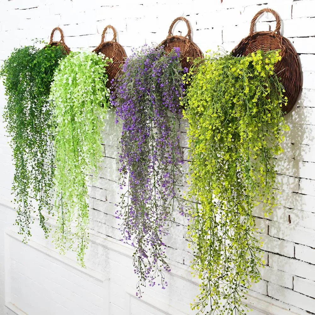 Maintenance-free Hanging Plant Realistic Faux Hanging Plant for Indoor Outdoor Decor Artificial Weeping Plant with Long for Home