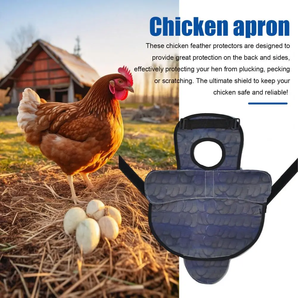 Hen Saddle Protectors Protective Chicken Aprons for Hens with Adjustable Straps Poultry Back Feather Cover Hen for Back for Hens