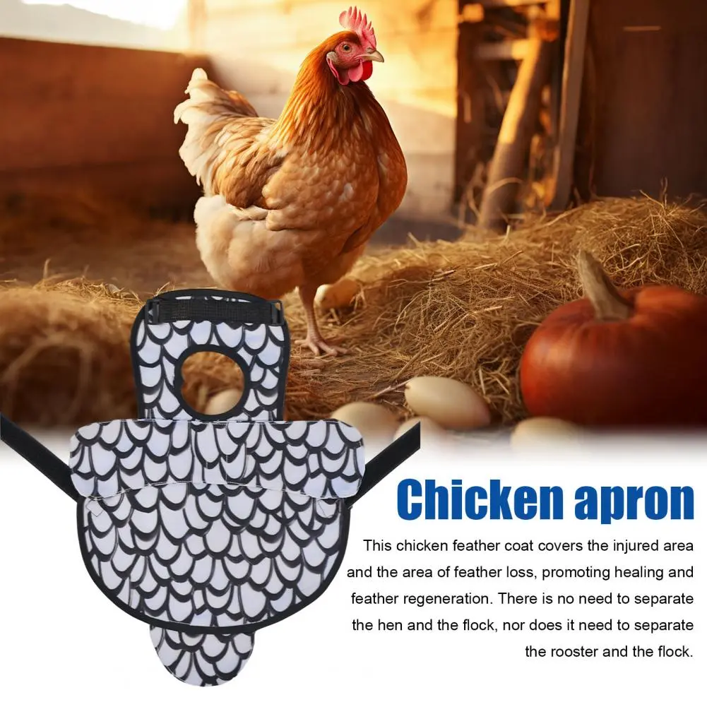 Hen Saddle Protectors Protective Chicken Aprons for Hens with Adjustable Straps Poultry Back Feather Cover Hen for Back for Hens
