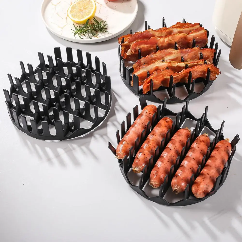 Square Air Fryer Silicone Set Silicone Air Fryer Baking Tray Set with Hot Dog Rack Cake Mold Gift for Cooking Enthusiasts