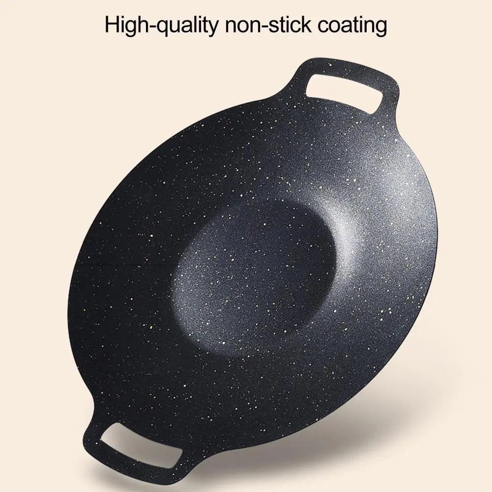 Induction Cooker Bbq Tray Non-stick Lightweight Round Grill Pan for Baking Grilling Bbq Multi-function Camping Tray with Stone