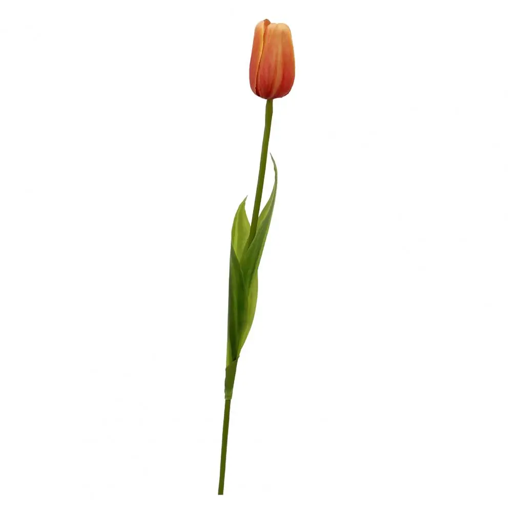 Fake Tulip Vibrant Simulated Tulips with Multi-layered Petals for Home Garden Decor Realistic Bright Colors Iron Wire Plastic