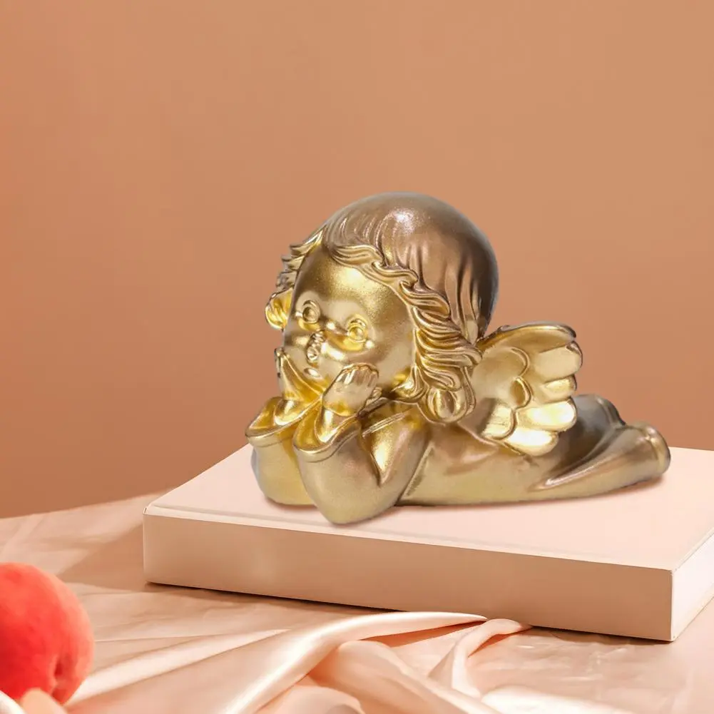 Angel Statue Cherub Figurine Set Praying Sleeping Angel Statues for Home Office Decoration Resin Sculptures for Shelf Desktop