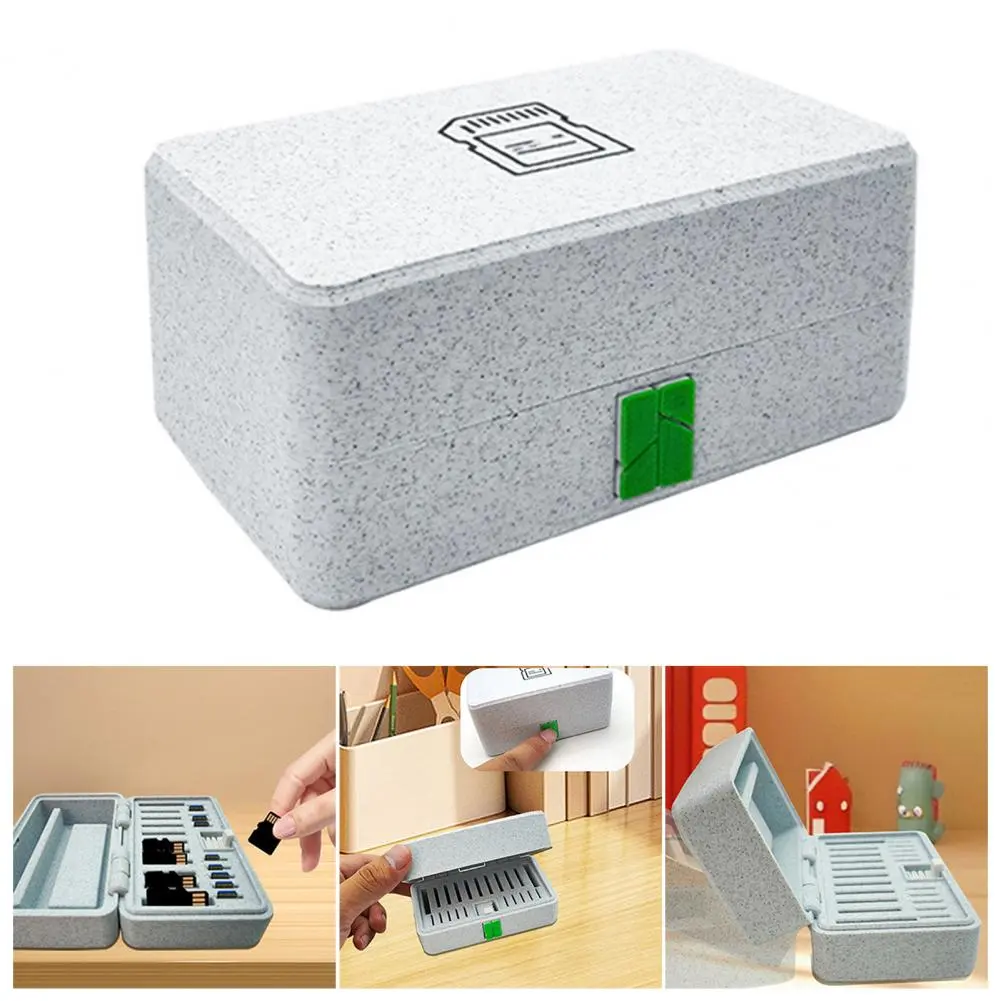 Waterproof Card Case Waterproof Memory Card Storage Box with Capacity Shock Resistant Holder for Sd Cards for Photographers