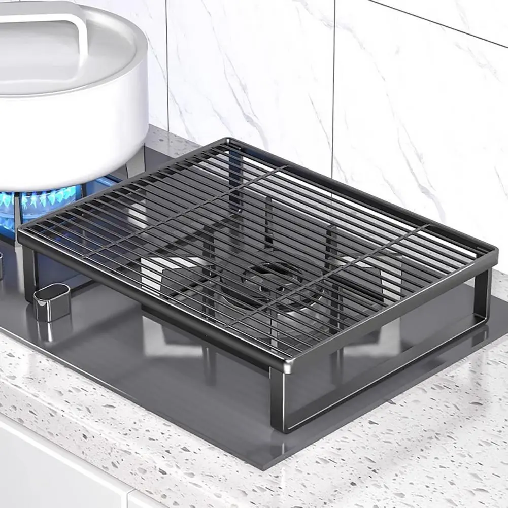 Induction Cooker Stand Heavy-duty Gas Stove Rack with Solid Metal Structure for Induction Cooker Strong Load-bearing Storage