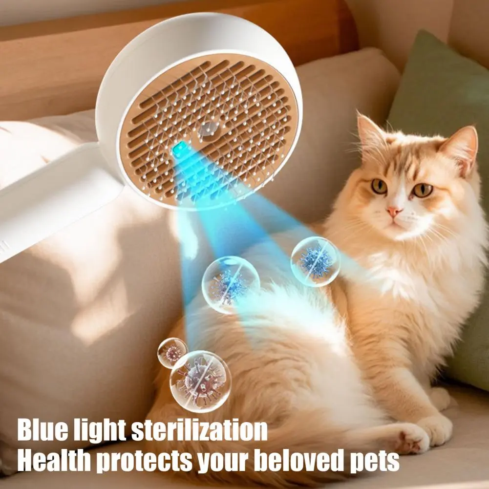 Health Protection Pet Comb Steamy Cat Grooming Brush for Shedding Hair Removal Self-cleaning Sliker Brush for Cats Dogs for Cats