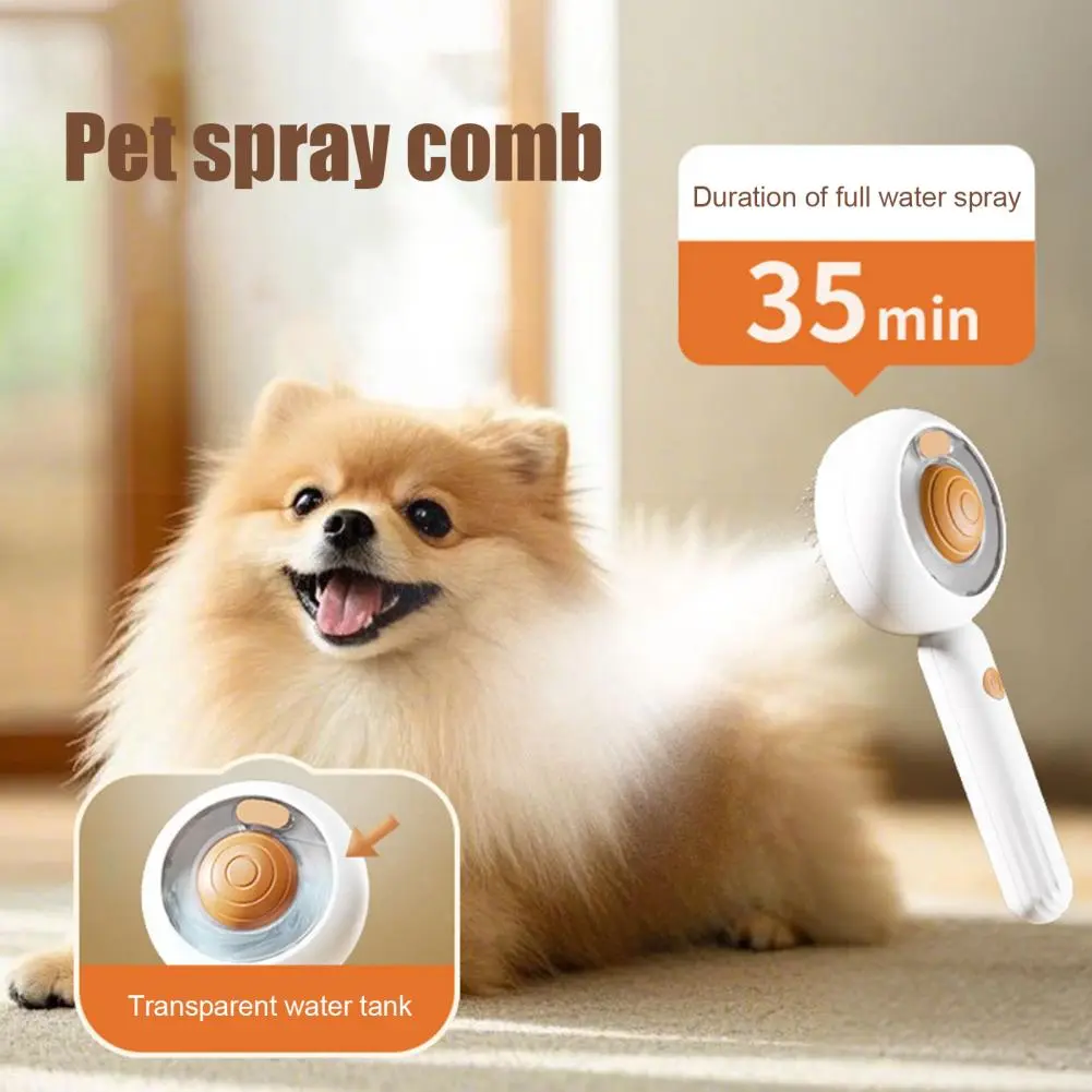 Health Protection Pet Comb Steamy Cat Grooming Brush for Shedding Hair Removal Self-cleaning Sliker Brush for Cats Dogs for Cats