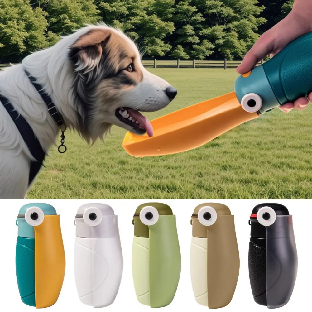 Durable Spill-proof Dog Water Bottle Portable Pet Water Dispenser with Collapsible Cup for Outdoor for Hiking for On-the-go