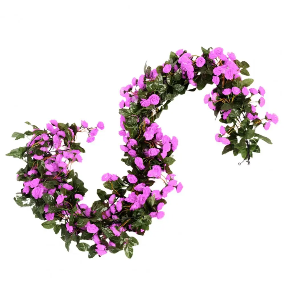 Artificial Greenery Elegant Rose Artificial Flower Vines for Diy Wedding Decor Realistic Simulation Vibrant Colors Beautifully