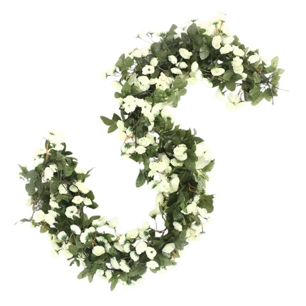 Artificial Greenery Elegant Rose Artificial Flower Vines for Diy Wedding Decor Realistic Simulation Vibrant Colors Beautifully