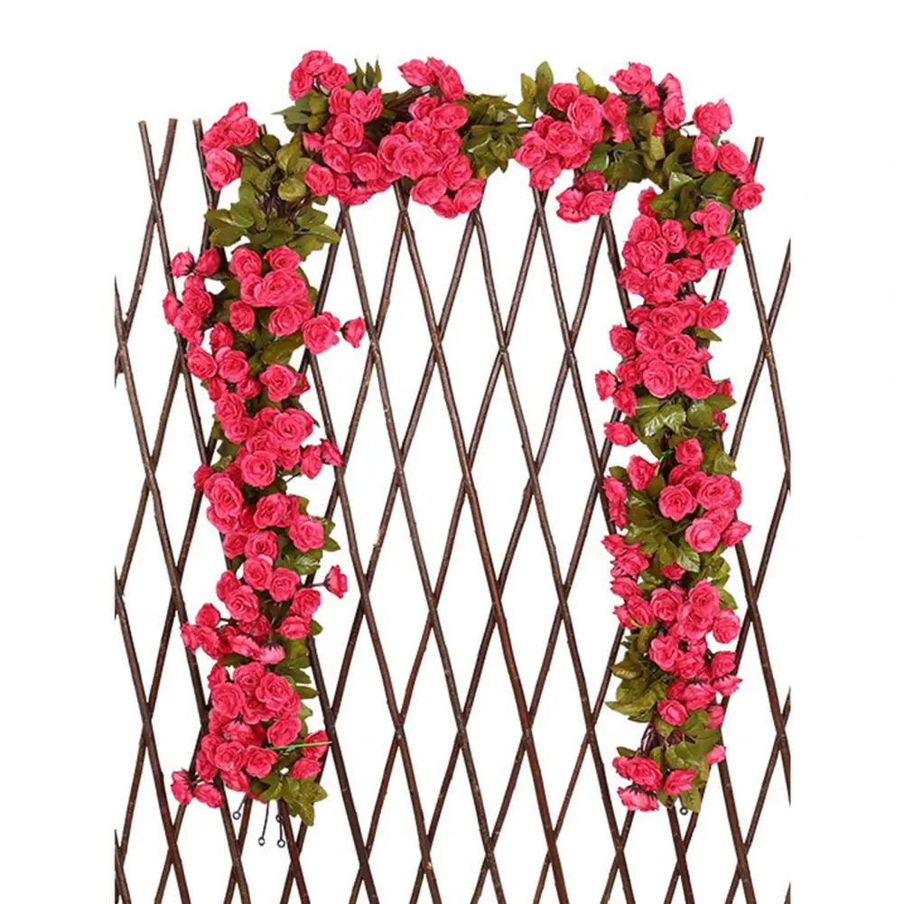 Artificial Greenery Elegant Rose Artificial Flower Vines for Diy Wedding Decor Realistic Simulation Vibrant Colors Beautifully