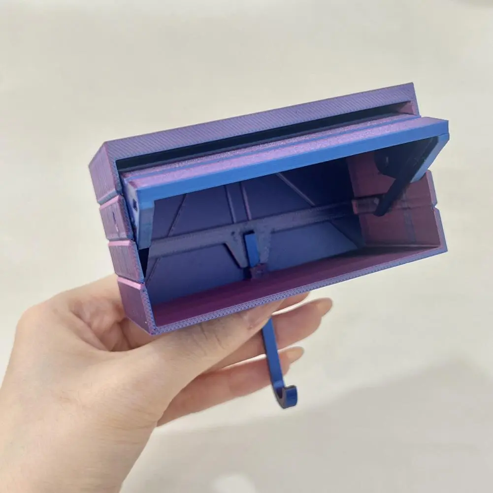 Key Hook 3d Printed Car Garage Key Holder with Opening Door Wall Mount Entryway Key Rack Easy Installation Fun Design Home Decor