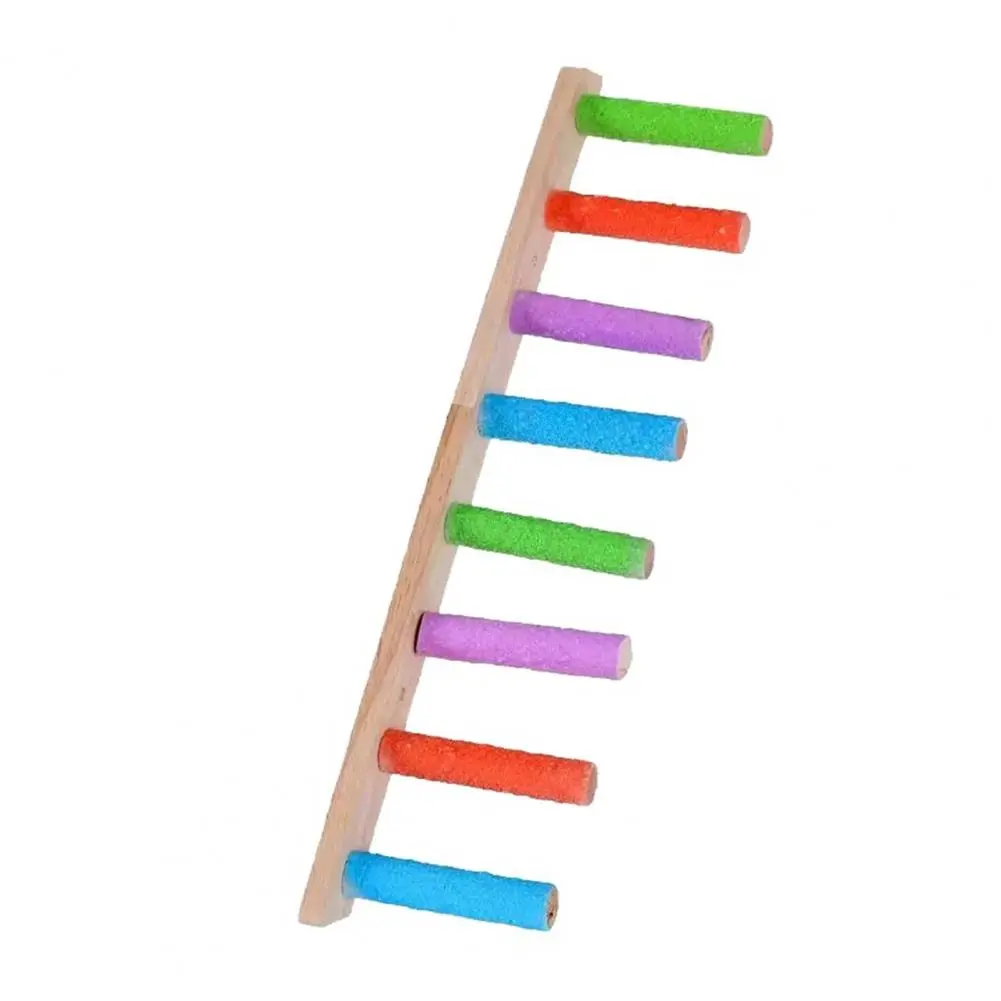 Parrot Exercise Ladder Wooden Parrot Climbing Ladder Set for Budgies Peony Parrots Fun Exercise Stand Play Perch Cage for Nature