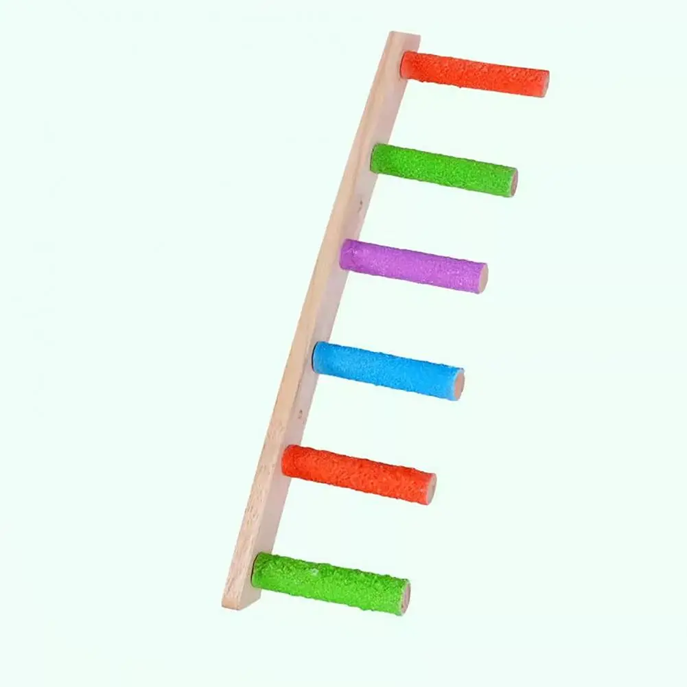 Parrot Exercise Ladder Wooden Parrot Climbing Ladder Set for Budgies Peony Parrots Fun Exercise Stand Play Perch Cage for Nature